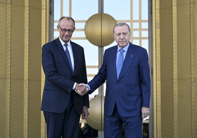 Cumhurbaşkanı Erdoğan ve Almanya Başbakanı Merz Ankara'da Buluştu