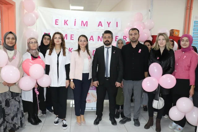 Ağrı'da Kadın Sağlıkçılardan Kanser Farkındalığı İçin Yürüyüş