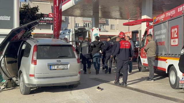 Yalova'da Şok Eden Kaza! Akaryakıt İstasyonunda Dehşet Anları