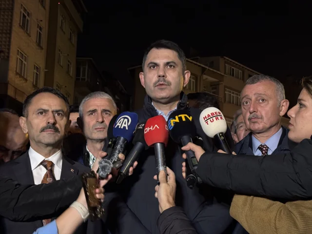 Kocaeli'de çökme tehlikesi: Bakan Murat Kurum bölgeyi inceledi