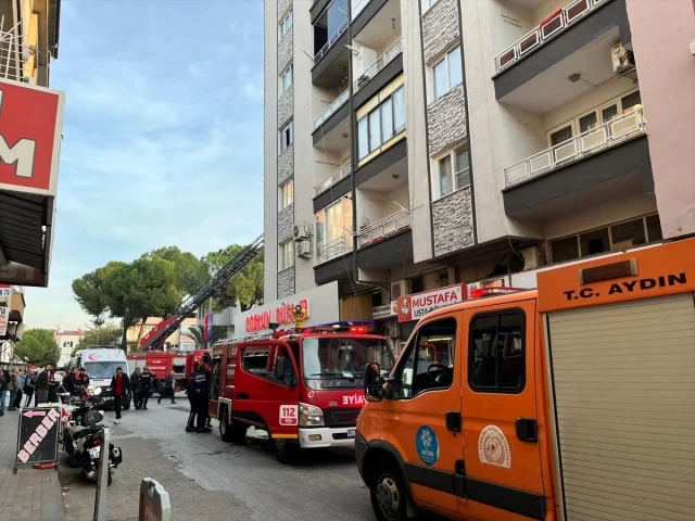 Aydın'da Yangın Paniği: Apartmanda Çıkan Yangın Korkuttu