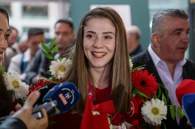 Milli tekvandocular Ankara'da coşkuyla karşılandı