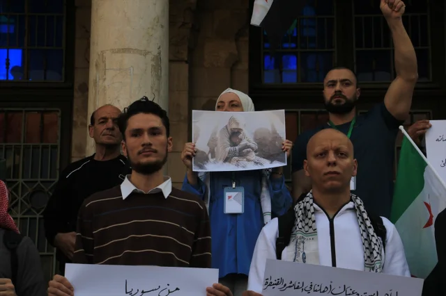 Şam'da Gazze ve Sudan İçin Düzenlenen Dayanışma Gösterisi Merak Uyandırdı