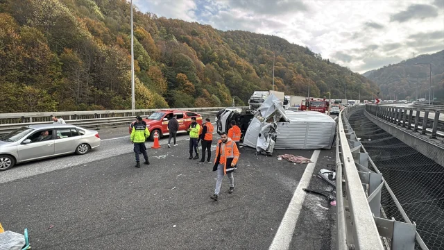 Bolu Dağı Tüneli'nde Zincirleme Kaza Kaosu