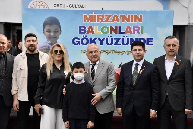 Ordu'da lösemiyi yenen minik Mirza için duygusal kutlama