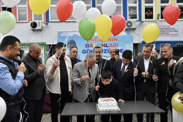 Ordu'da lösemiyi yenen minik Mirza için duygusal kutlama