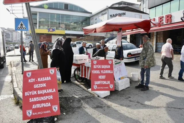 Samsunspor'un Başarısı Samsunlu Balıkçıda Hamsi Şölenine Dönüştü