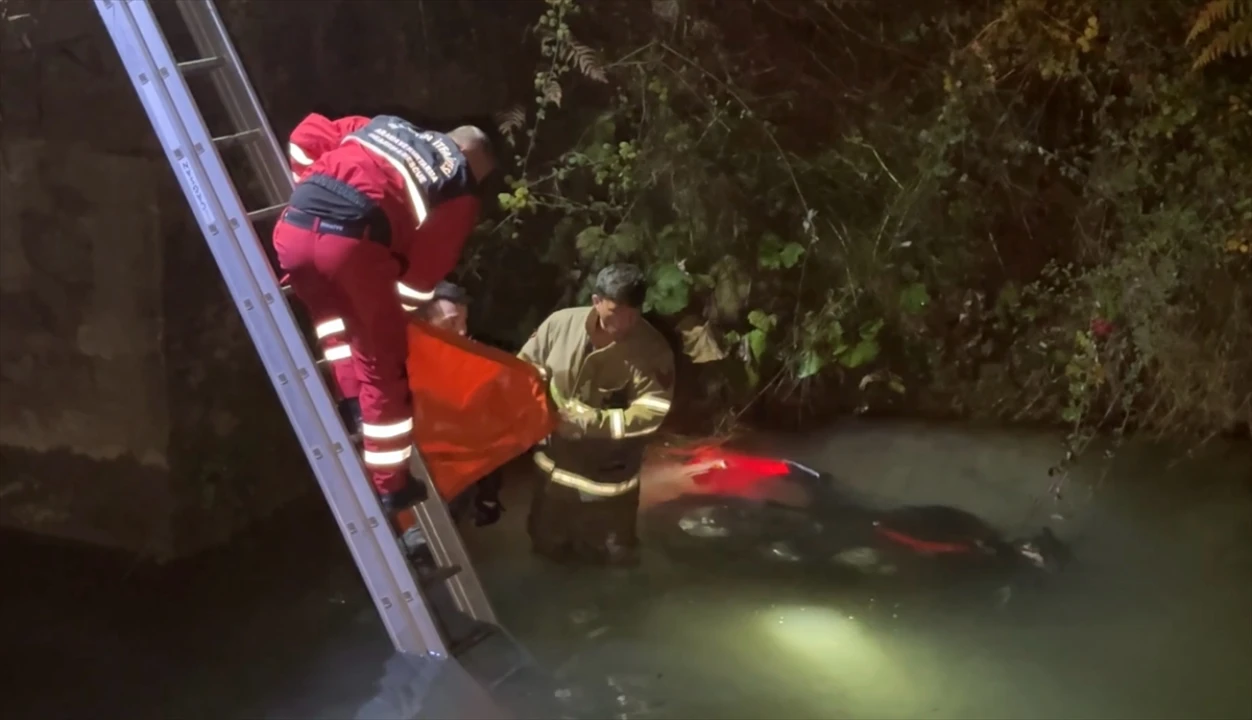 Bartın'ı sarsan kaza: Dere yatağına motosiklet düştü