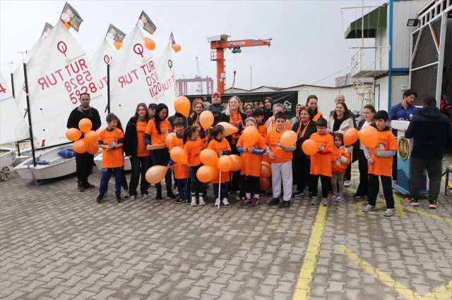 Tekirdağ'da Yelkenlilerden Lösemi Farkındalığı Etkinliği