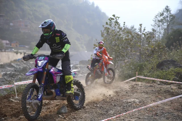 Türkiye Enduro ve ATV Şampiyonası Rize'yi Sallıyor
