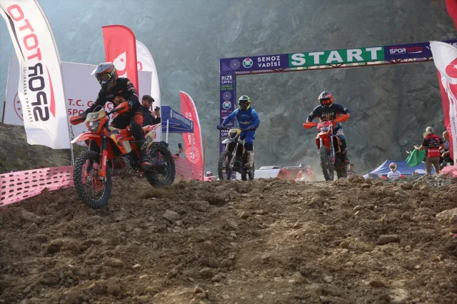 Türkiye Enduro ve ATV Şampiyonası Rize'yi Sallıyor