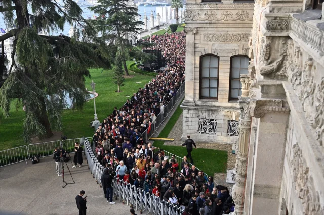 Atatürk'ün Anısına Dolmabahçe Sarayı'nda İhtişamlı Tören