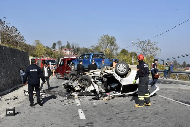 Ordu'da Feci Kaza: Genç Sürücü ile Pikap Çarpıştı