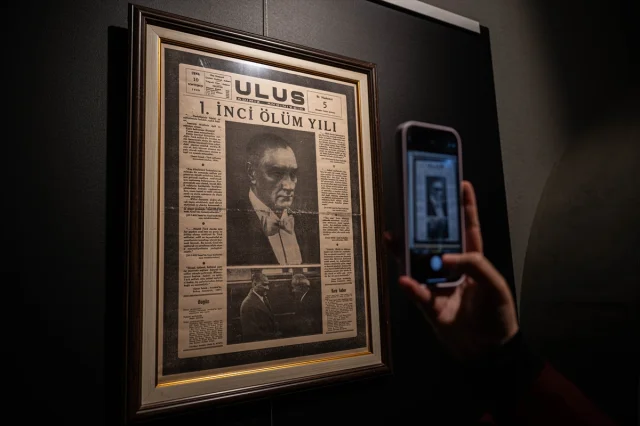 "Bir Ulusun Yası, Manşetlerin Yankısı" Sergisi Atatürk'ü Anıyor