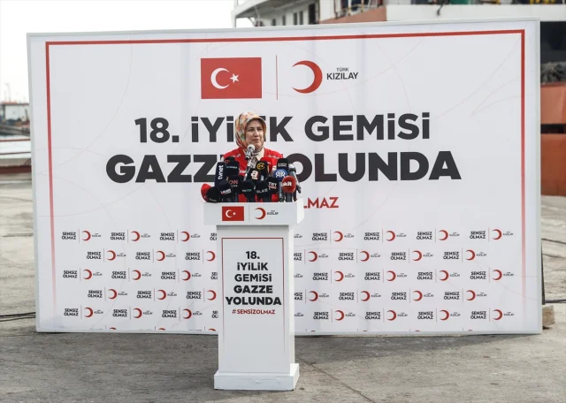 Türk Kızılayın "İyilik Gemisi" Gazze Yolunda Umut Taşıyor