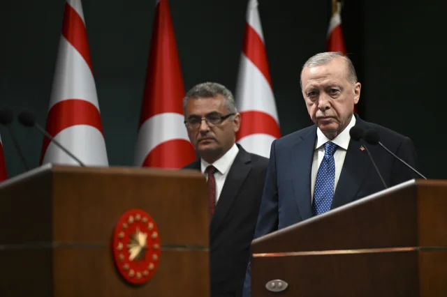 Erhürman ve Erdoğan'dan Kıbrıs Mesajları