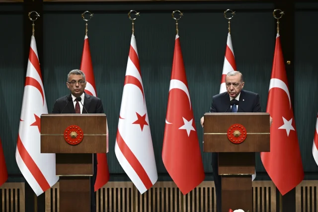 Erhürman ve Erdoğan'dan Kıbrıs Mesajları