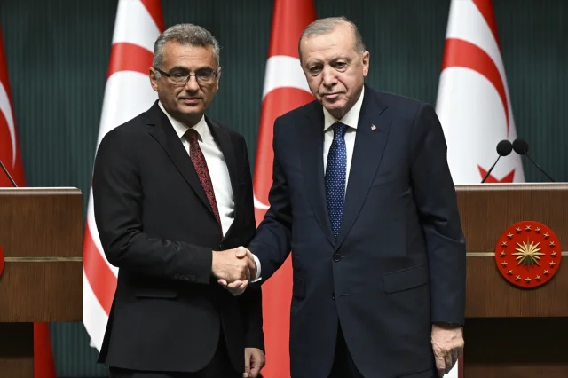 Erhürman ve Erdoğan'dan Kıbrıs Mesajları