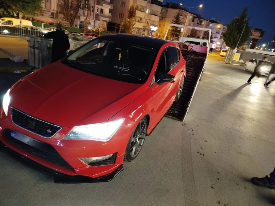 Eskişehir'de Drift Yapan Sürücüye Şok Ceza