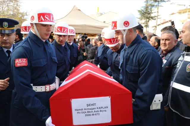 Amasya'da hüzünlü veda: Şehit Hamdi Armağan Kaplan sonsuzluğa uğurlandı