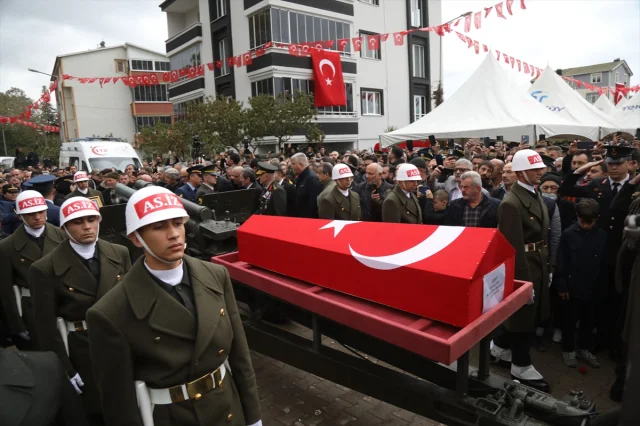 Samsun'da Şehit Asker Emre Altıok'a Hüzünlü Veda