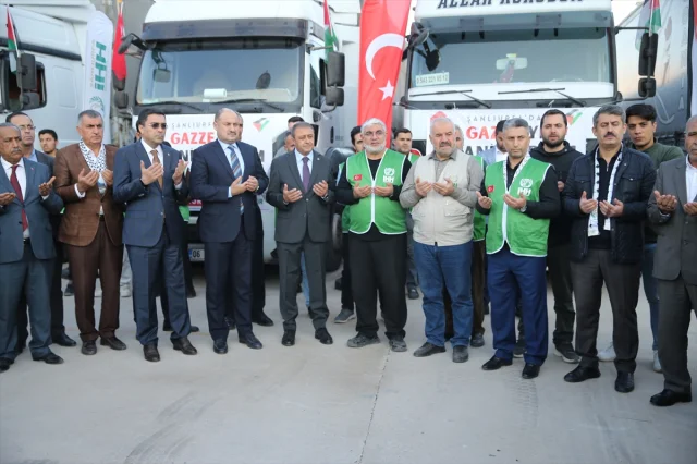 Şanlıurfa'dan Gazze'ye Uzanan Yardım Eli: Dev Tırlar Yola Çıktı