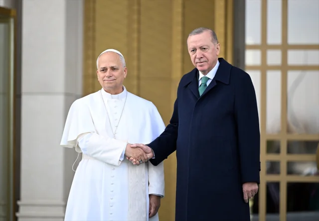Cumhurbaşkanı Erdoğan Papa 14. Leo'yu Ankara'da Ağırladı
