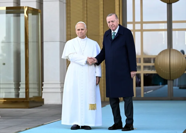 Cumhurbaşkanı Erdoğan Papa 14. Leo'yu Ankara'da Ağırladı