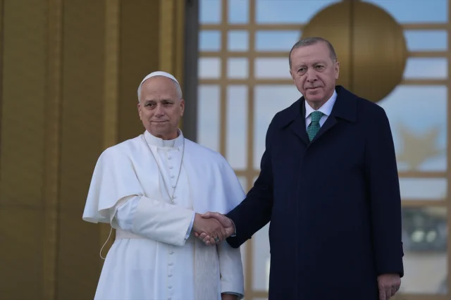Cumhurbaşkanı Erdoğan Papa 14. Leo'yu Ankara'da Ağırladı
