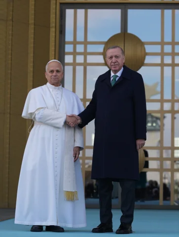 Cumhurbaşkanı Erdoğan Papa 14. Leo'yu Ankara'da Ağırladı