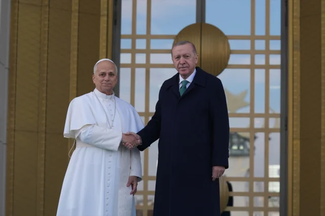 Cumhurbaşkanı Erdoğan Papa 14. Leo'yu Ankara'da Ağırladı