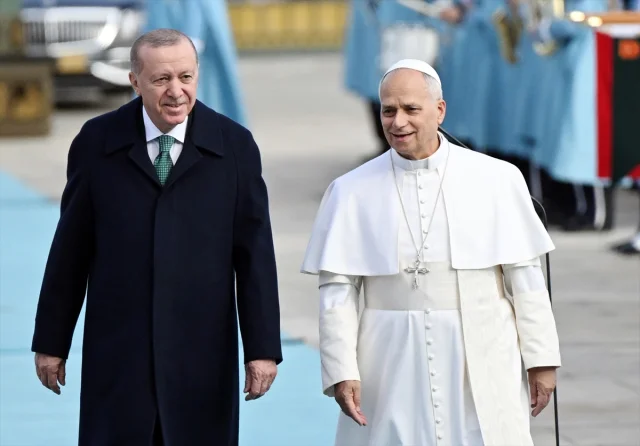 Cumhurbaşkanı Erdoğan Papa 14. Leo'yu Ankara'da Ağırladı