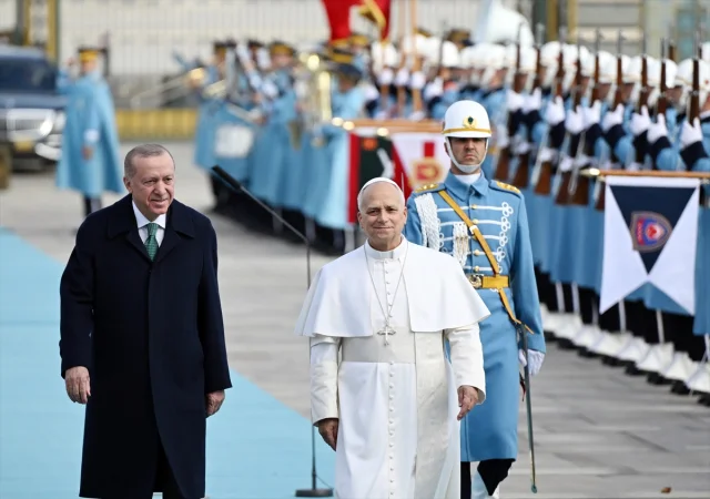 Cumhurbaşkanı Erdoğan Papa 14. Leo'yu Ankara'da Ağırladı