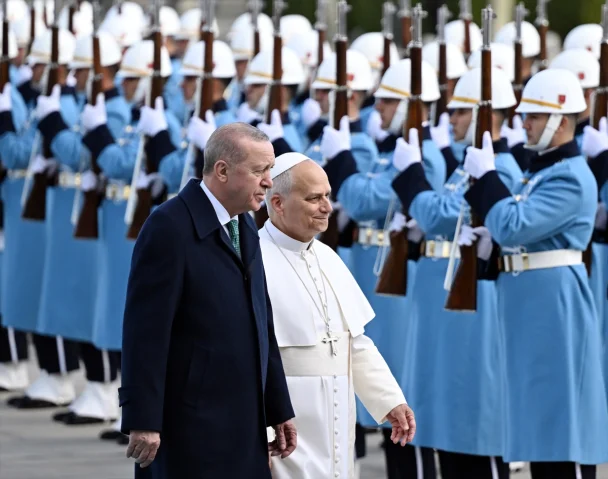 Cumhurbaşkanı Erdoğan Papa 14. Leo'yu Ankara'da Ağırladı