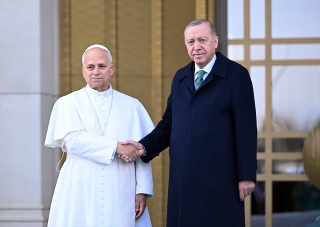 Cumhurbaşkanı Erdoğan Papa 14. Leo'yu Ankara'da Ağırladı
