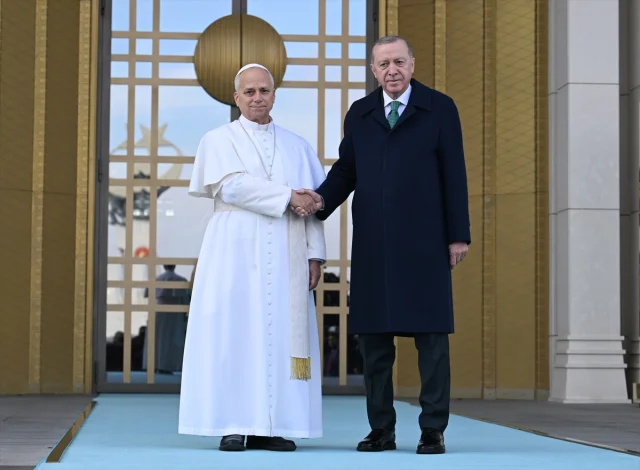 Cumhurbaşkanı Erdoğan Papa 14. Leo'yu Ankara'da Ağırladı