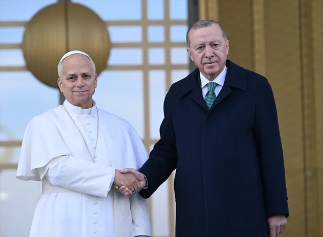 Cumhurbaşkanı Erdoğan Papa 14. Leo'yu Ankara'da Ağırladı