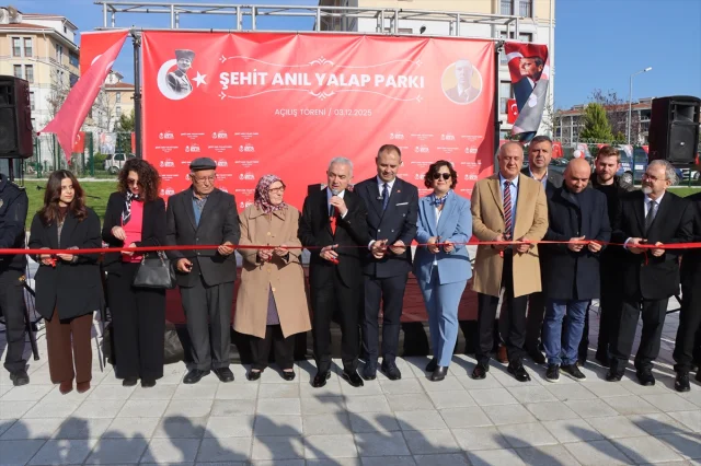 Kırklareli'nde Şehit Anıl Yalap'ın İsmiyle Açılan Park Coşkuyla Açıldı