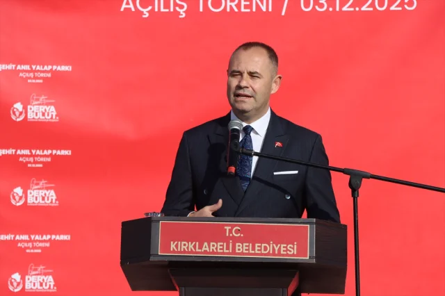 Kırklareli'nde Şehit Anıl Yalap'ın İsmiyle Açılan Park Coşkuyla Açıldı