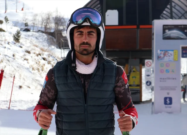 Genç milli kayakçı Bünyamin Çelik olimpiyat rüyasına hazırlanıyor
