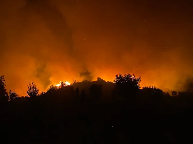 Antalya'da Çıkan Orman Yangını Kontrol Altına Alınmaya Çalışılıyor