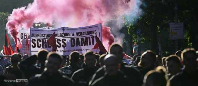 Berlin'deki 1 Mayıs gösterisine polis müdahale etti
