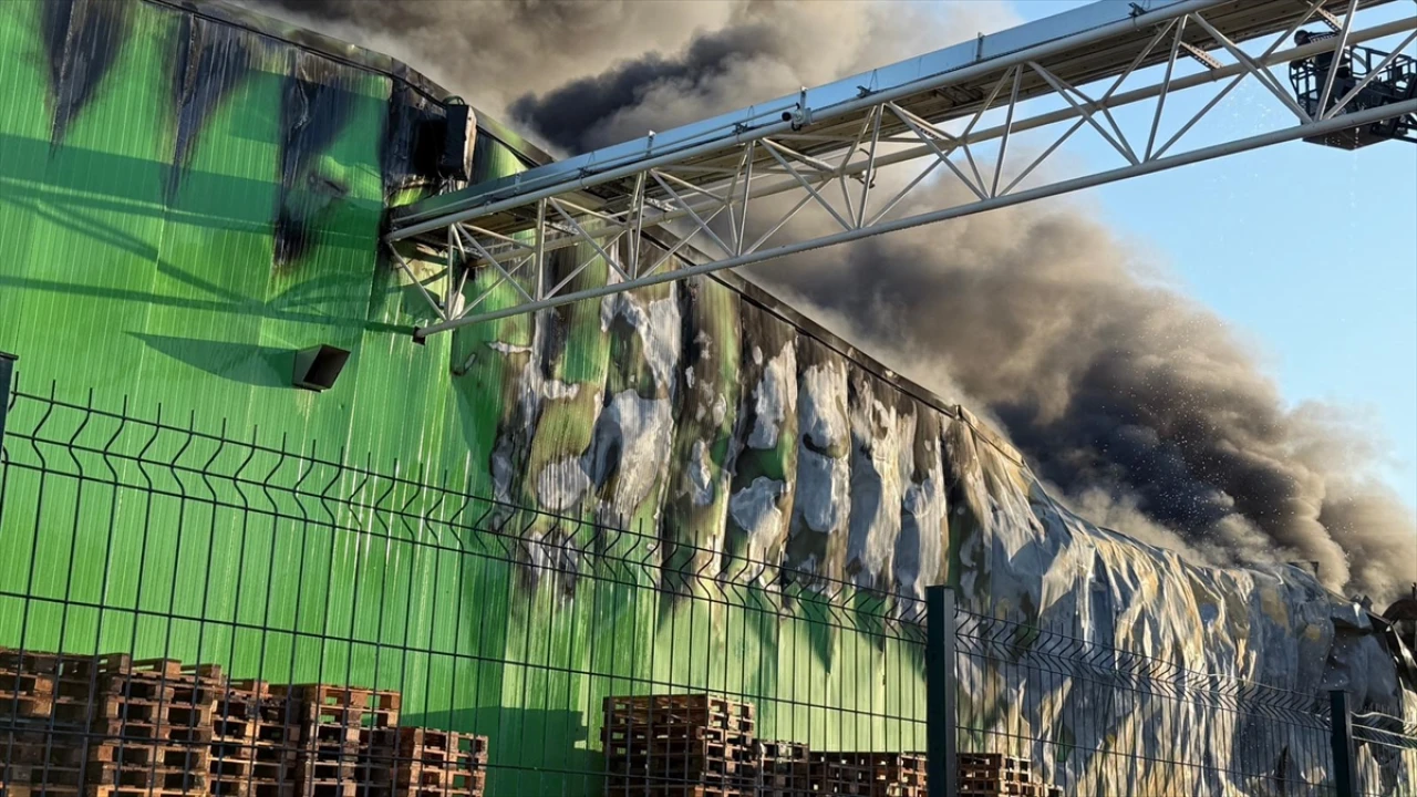 Balıkesir'de Fabrika Yangını: Güvenlik Kameraları Korkunç Anları Kaydetti