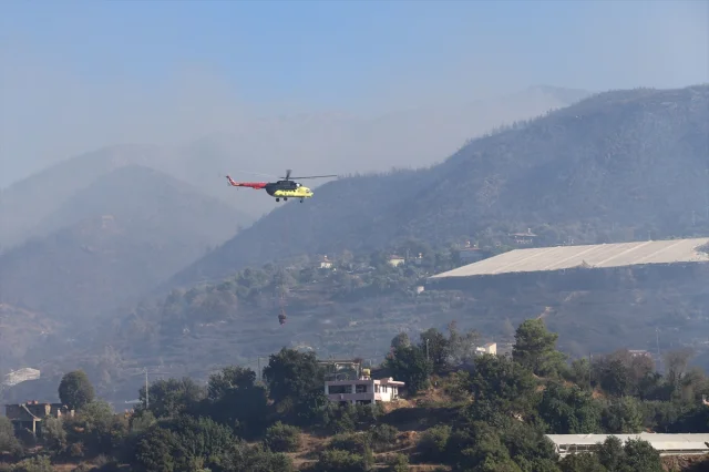 Antalya Alanya'da Tehlike Büyüyor: Orman Yangını Hız Kesmeden Devam Ediyor