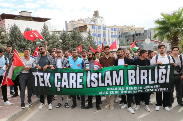 Üniversiteliler Filistin İçin Kilis'te Buluştu