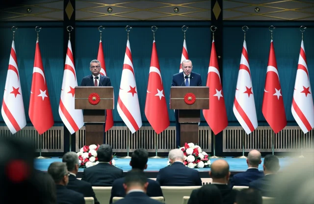 Erhürman ve Erdoğan'dan Kıbrıs Mesajları