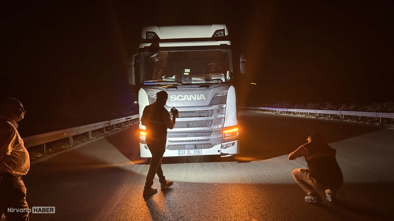 Bursa'da İstanbul-İzmir Otoyolu'nda iki aracın çarptığı yaya hayatını kaybetti