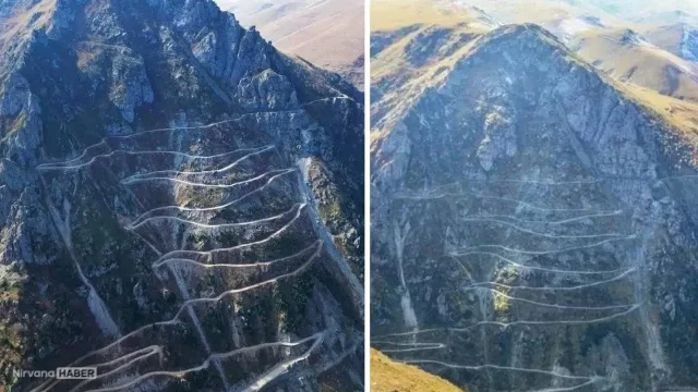 Dünyanın en tehlikeli yolu Türkiye'de çıktı... Gören şaşıyor!