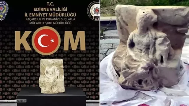 Yurt dışına kaçırılmak istenen tarihi bir eser ele geçirildi