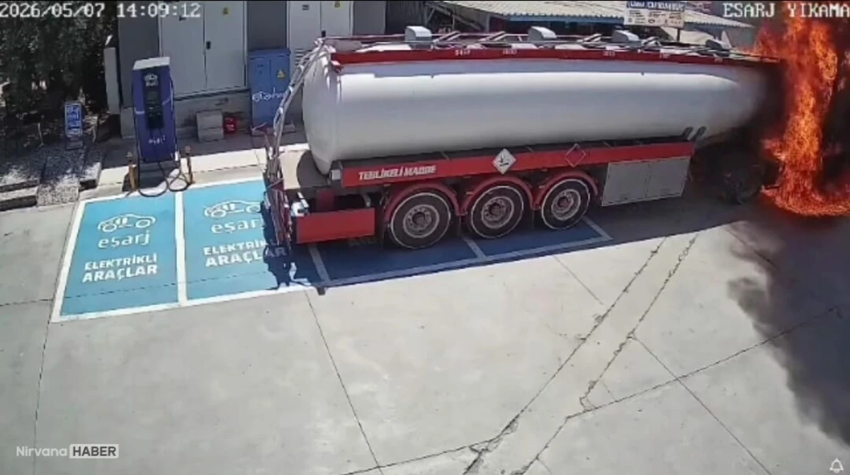 Fethiye’de akaryakıt istasyonunda tanker yangını: O facianın görüntüleri ortaya çıktı